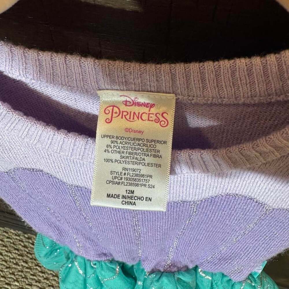 Disney Girls' Blue and Purple Dress - Picture 3 of 3